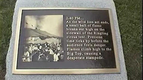 Hartford Circus Fire Memorial - July 6, 1944 - July 6, 2005