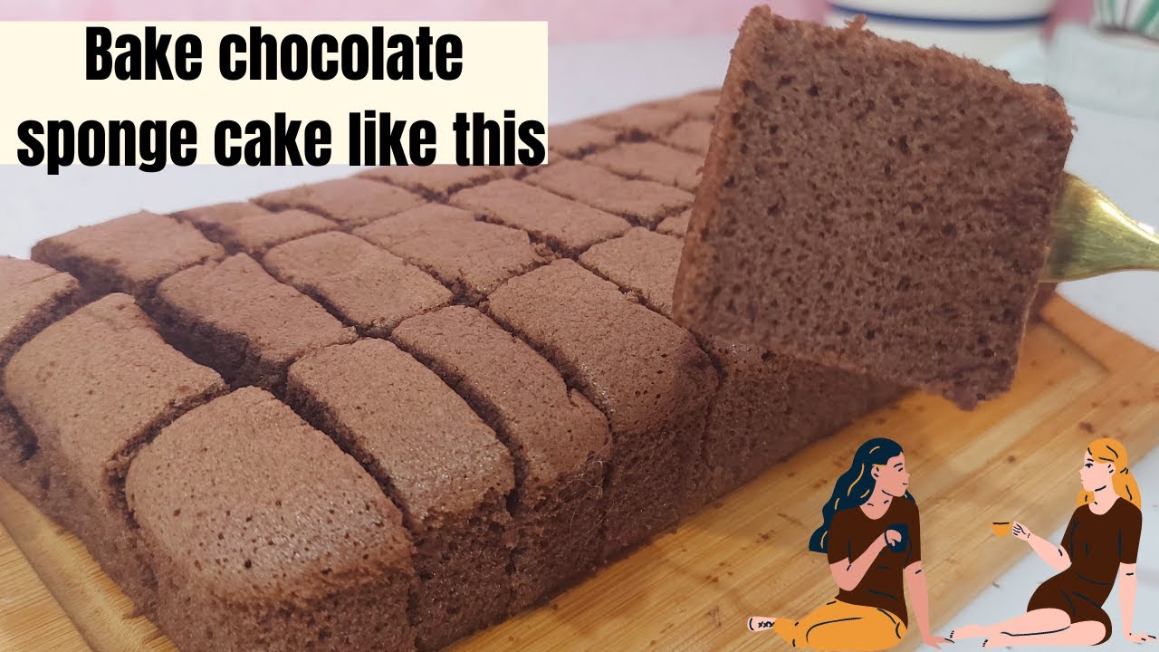 Chocolate sponge cake recipe/Bake chocolate sponge cake like this YouTube
