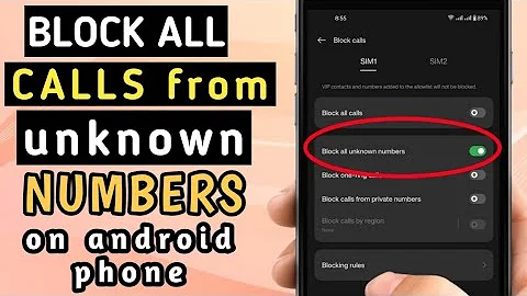 HOW TO BLOCK ALL CALLS FROM UNKNOWN NUMBERS ON ANDROID PHONE 2024 TUTORIAL | BLOCK ALL CALLS