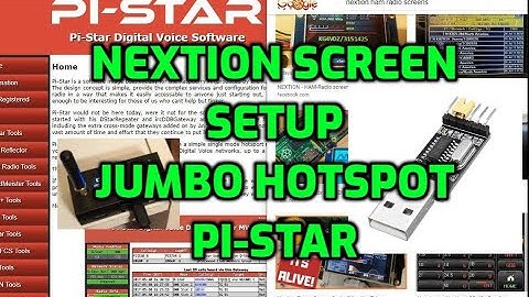 NextIon screen SETUP-  MMDVM Jumbo Hotspot -Pi-Star