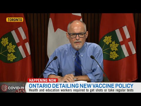 Dr. Moore announces Ontario's new vaccine policy | FULL COVID-19 UPDATE