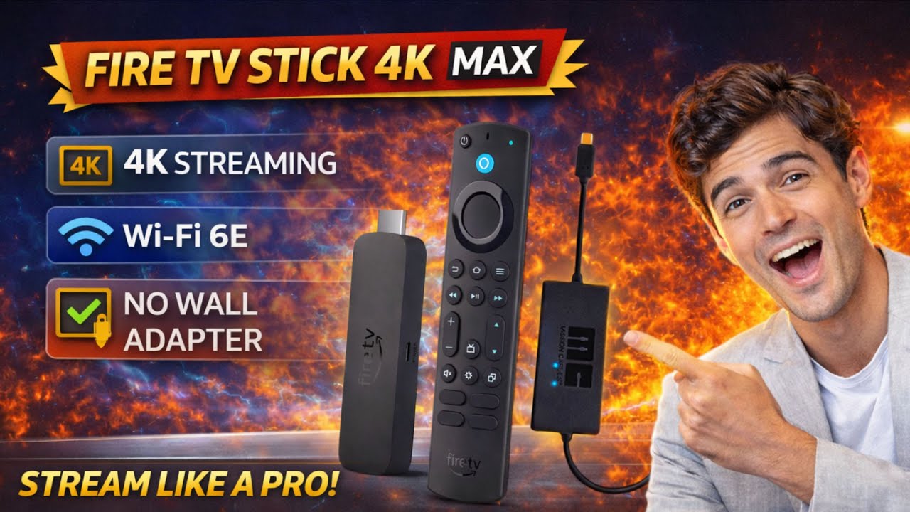 Fire TV Stick 4K Max Review: Clean Setup, Faster Wi-Fi, No Wall Adapter