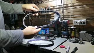 картинка: Ремни и вариаторы скутеров с QMJ157 и QMK161 сравнения выводы тесты...