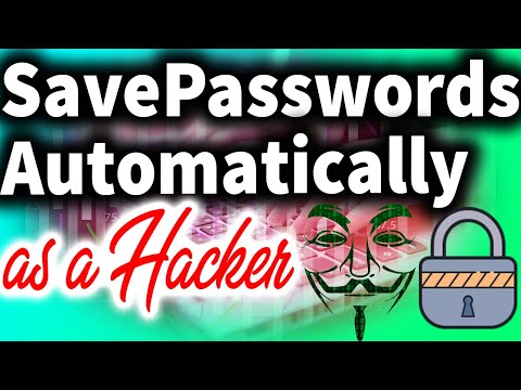 Video: How To Automatically Save Passwords