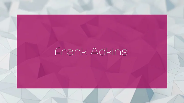 Adkins Frank Photo 5