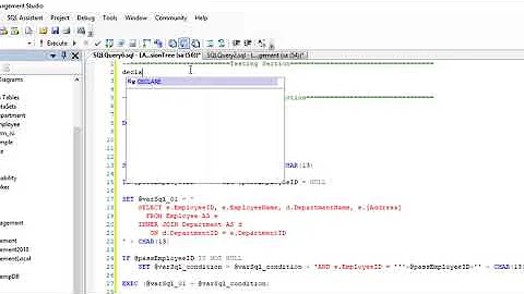 Stored Procedure Tutorial - Create Dynamic Query to Variable With Parameter