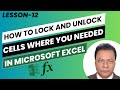 How do I use to Lock and Unlock Cells in Microsoft Excel?