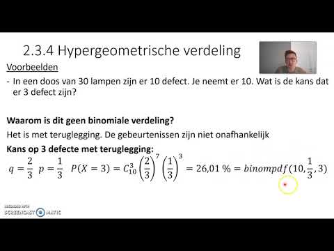 Hypergeometrische verdeling