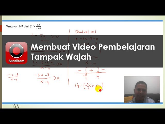 Membuat Video Pembelajaran Tampak Wajah Kita Dengan Bandicam Youtube