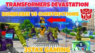 ‼️MUST HAVE‼️EVERY TRANSFORMERS FAN NEEDS THIS GAME TRANSFORMERS DEVASTATION BEE VS CONSTRUCTICONS