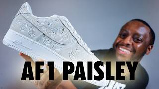 Nike Air Force 1 Paisley Summit White Schopes On Foot Review QuickSchopes 892 Schopes IU2363 100