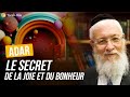 Adar  le secret de la joie et du bonheur grandrabbin josephham sitruk  cours du lundi