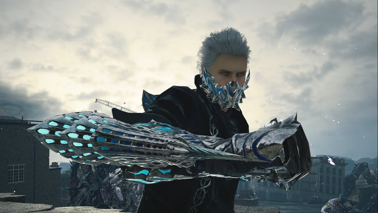 New Young Vergil DMC3 on V in Devil May Cry 5 Gameplay Costume