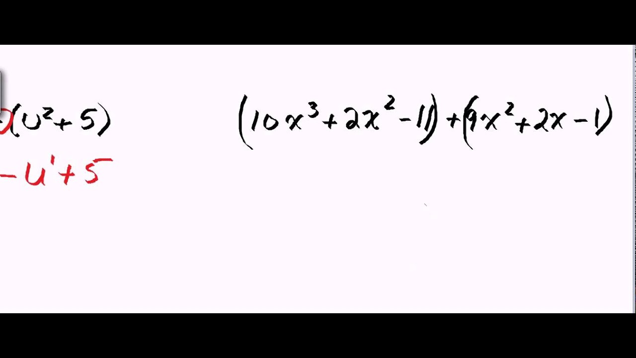 Adding And Subtracting Polynomials Practice 2 YouTube adding-and-subtracting-polynomials-practice-2-youtube