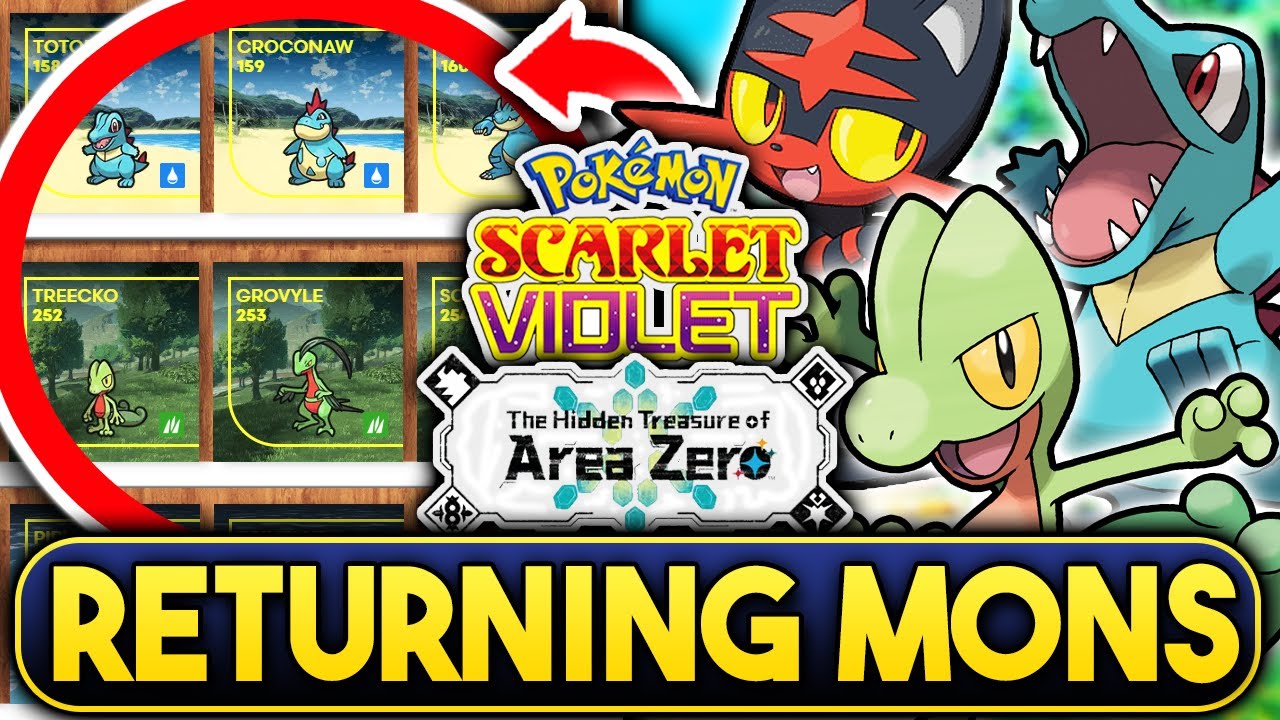 All LEAKED NEW and RETURNING POKEMON in the POKEDEX for Pokemon Scarlet and  Violet! 