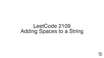LeetCode 2109: Adding Spaces to a String