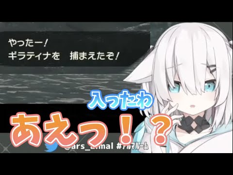 ギラティナを思いのほかあっさり捕まえてしまいキョトンとするアルス　【にじさんじ切り抜き/アルス・アルマル】