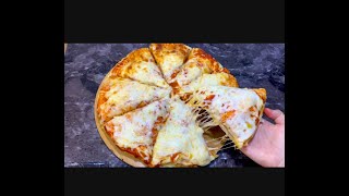 بيتزا دورين ( بيتزا طبقتين ) محشيه .. 🍕 pizza انجح طريقه لعجينه البيتزا