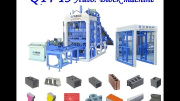 QT4-15 automatic concrete block making machine at Malaysia