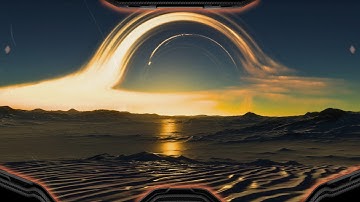 Falling Into a Black Hole Planet (Simulation)