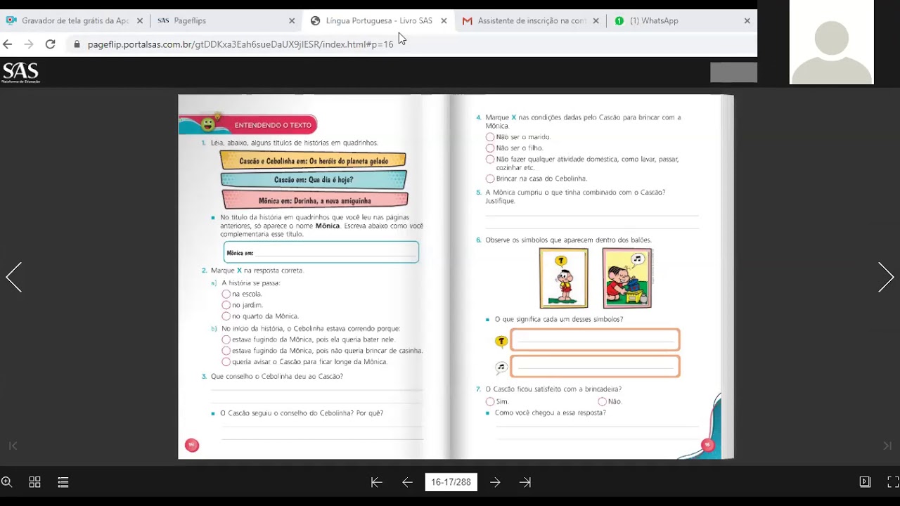 AULA VIRTUAL 2 º ANO LÍNGUA PORTUGUESA - YouTube