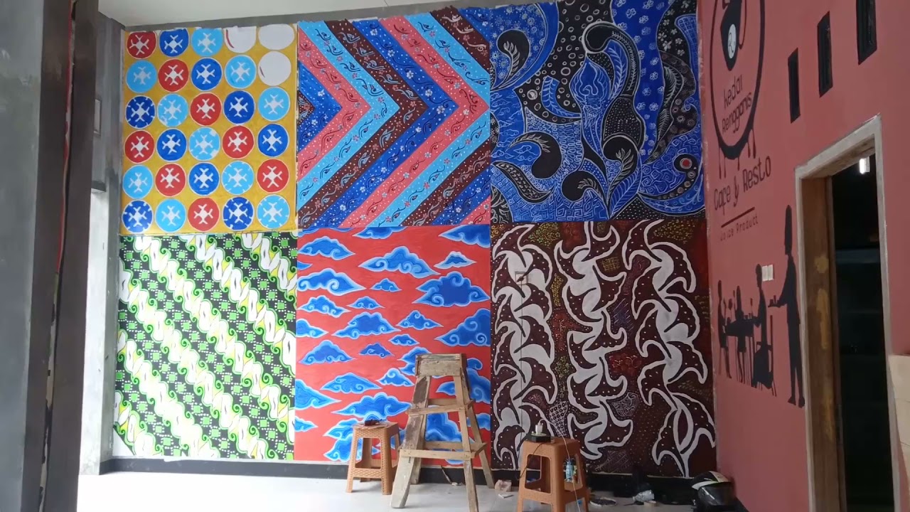 Lukisan Dinding Mural Batik