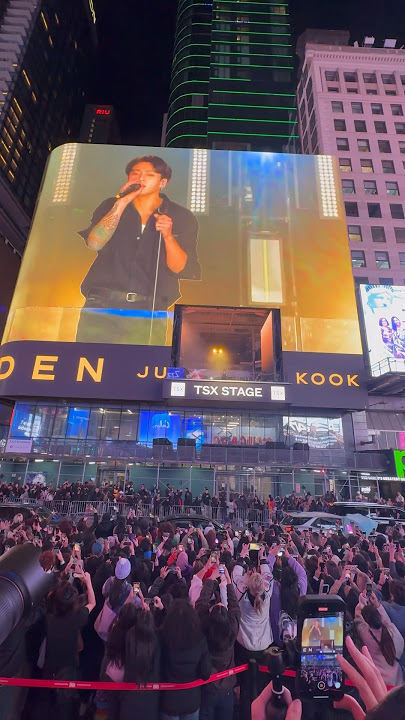 Jung kook Performing at Times Square New York City