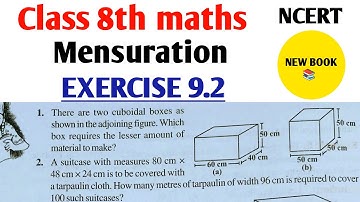 Class 8th maths l Exercise 9.2 l part 1 l NCERT l Chapter 9 l New book l Solution l Carb Academy