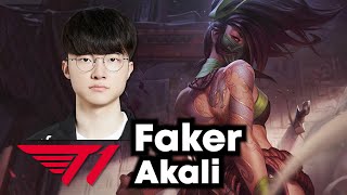 Faker picks Akali