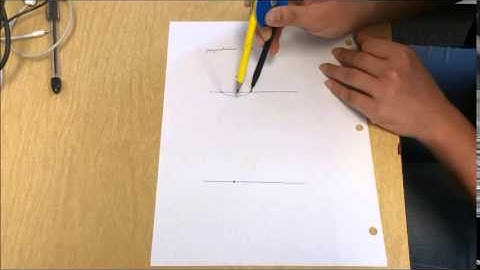 perpendicular line through a point outside the line