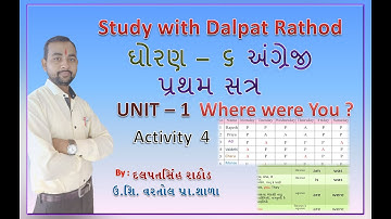 STD 6 English first sem. Unit 1 