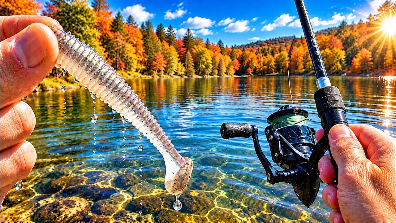 FALL Smallmouth BASS Fishing on the Shenandoah River! (Paddletail Swimbait)