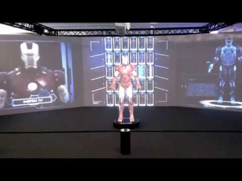2015《MARVEL 漫威超級英雄特展》鋼鐵軍團3D光雕 展示