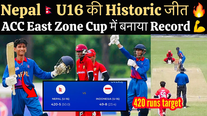 Nepal U16 Shocking Win Against Indonesia , Big Win With Massive Record By Young Nepal Team