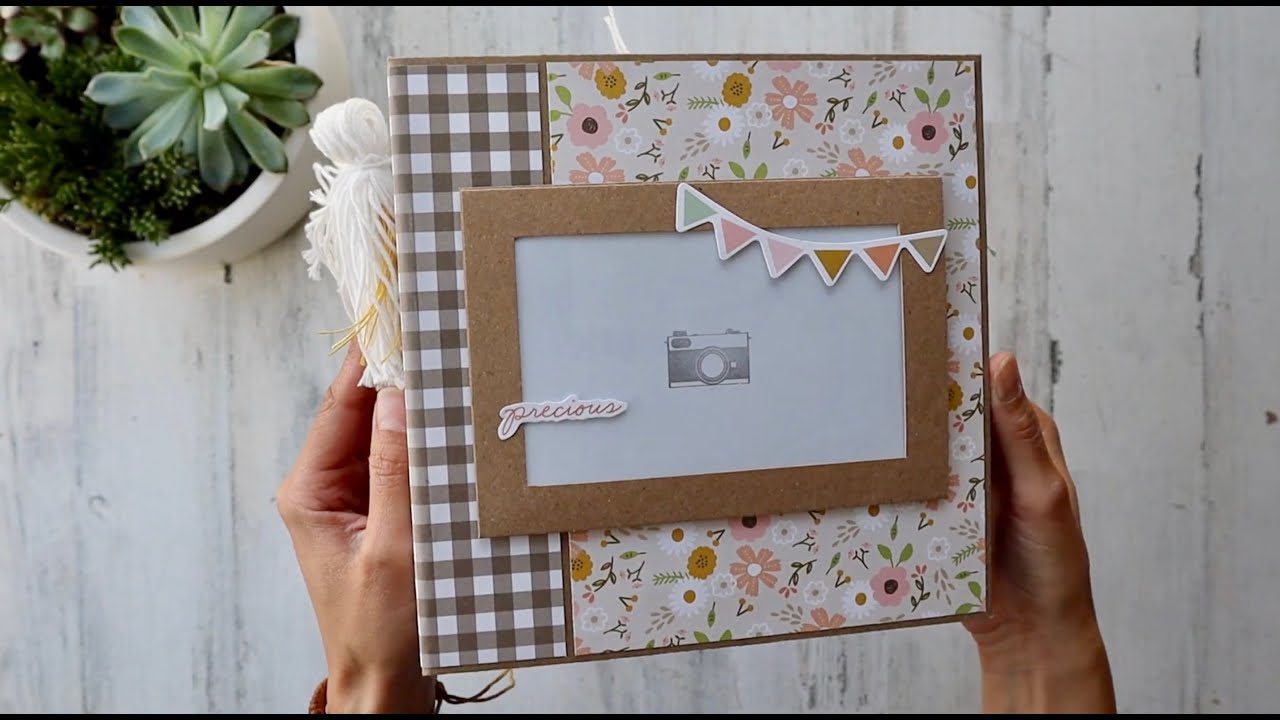 8 x 8 Baby Girl Mini Album | Pebbles | Peek a boo You