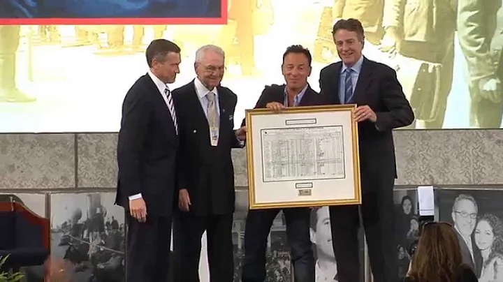 Bruce Springsteen accepts Ellis Island award with ...