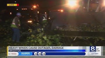 Falling trees, power lines and dangerous conditions from high winds