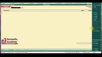 Video for Tally.ERP 9 for UE VAT - ACCOUNTS ACADEMY - www.accounts.academy