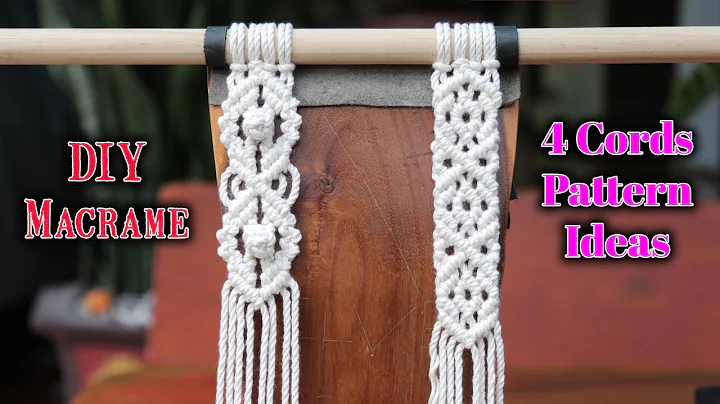 How to Macrame | DIY Macrame | 4 Cords Pattern Ideas | Design & Tutorial by LIT Decor (Part 4)