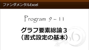ファンダメンタルExcel 9-11 グラフ要素総論３（書式設定の基本）【わえなび】（ファンダメンタルExcel Program9 グラフの基礎）