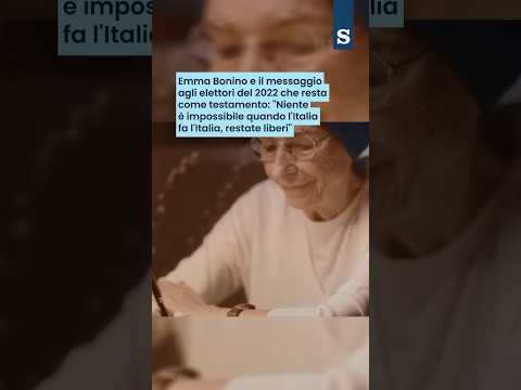 Video ADDIO a EMMA BONINO, la LETTERA agli elettori nel 2022 che rimane come TESTAMENTO
