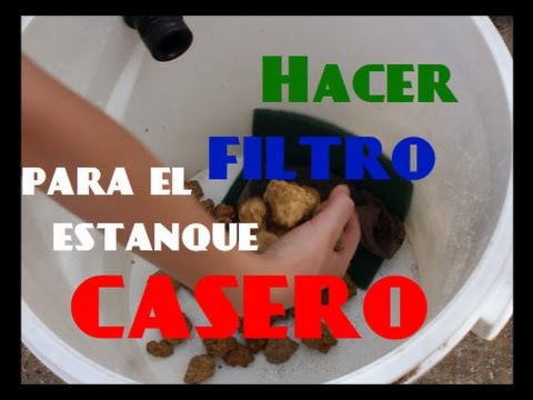 conjunción Paja profesor Cómo hacer un filtro casero para el estanque | 1ª PARTE | El estanque 3.0 -  YouTube