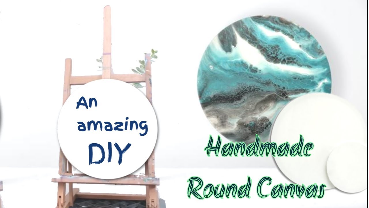 #Handmadecanvas #Canvasboard   How To Make Handmade Round Canvas At Home | Diy Low Cost Round Canvas