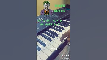 Joker theme song easy keyboard notes