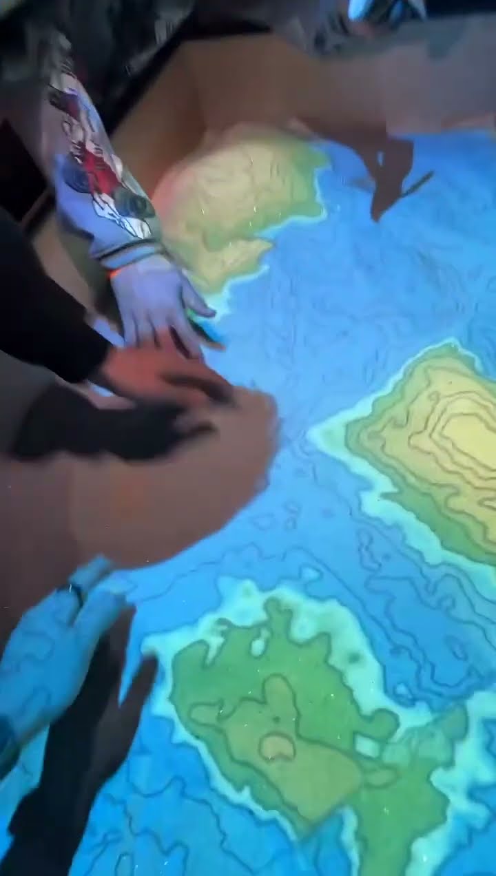 He legit hogged the sand ?