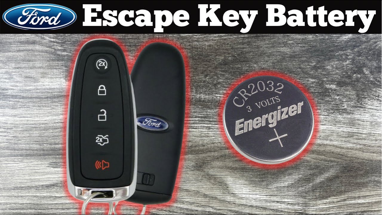 2013 - 2019 Ford Escape Key Fob Battery Replacement - How To Remove
