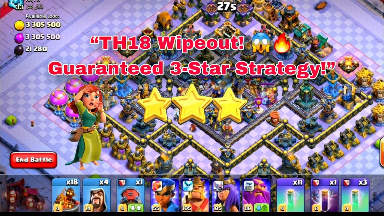 The Ultimate TH18 Wipeout Strategy! 😱🔥 | Guaranteed 3-Star Attack” | clash of clans 