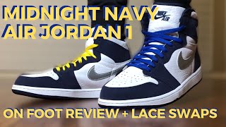 how to lace jordan 1 midnight navy