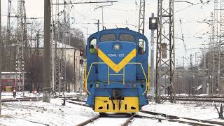 Тепловоз ТГМ4а-1287 на ст. Засулаукс / TGM4a-1287 at Zasulauks station