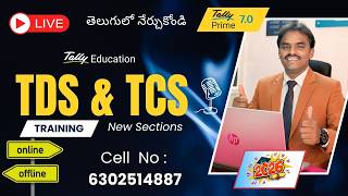 Tally Prime 7.0 లో TDS &amp; TCS ఎలా చేయాలి (Step-by-Step) | Telugu